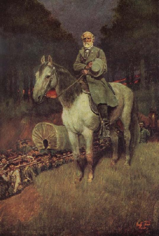 Howard Pyle General lee on his Famous appointment France oil painting art